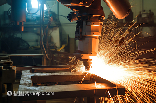 工廠自動(dòng)焊接機(jī)械臂